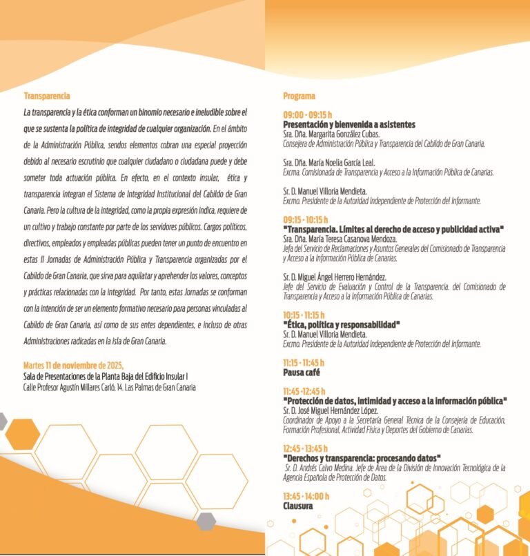 II Jornadas de Transparencia y Administración Pública